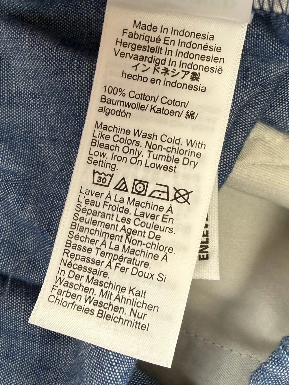 J Crew Pants Womens 14 Blue Chambray Drawstring Cotton L0873